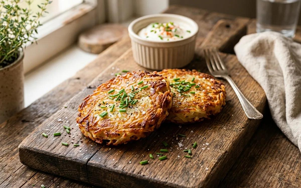 Crispy Oven Roasted Hash Brown Cakes — American breakfast recipe