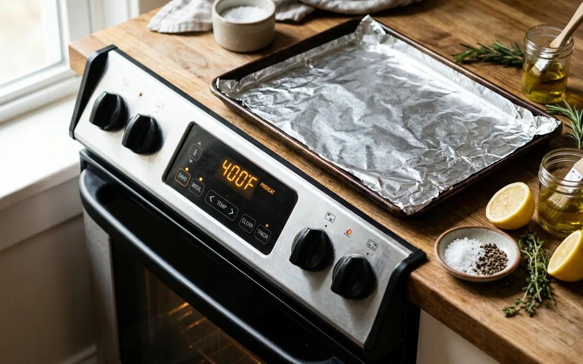 Step 1: Preheat your oven to 400 degrees Fahrenheit.