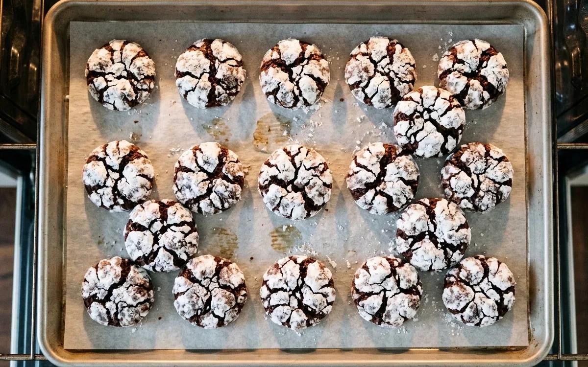 Step 9: Bake for 10 to 12 minutes until the edges are set and cracks