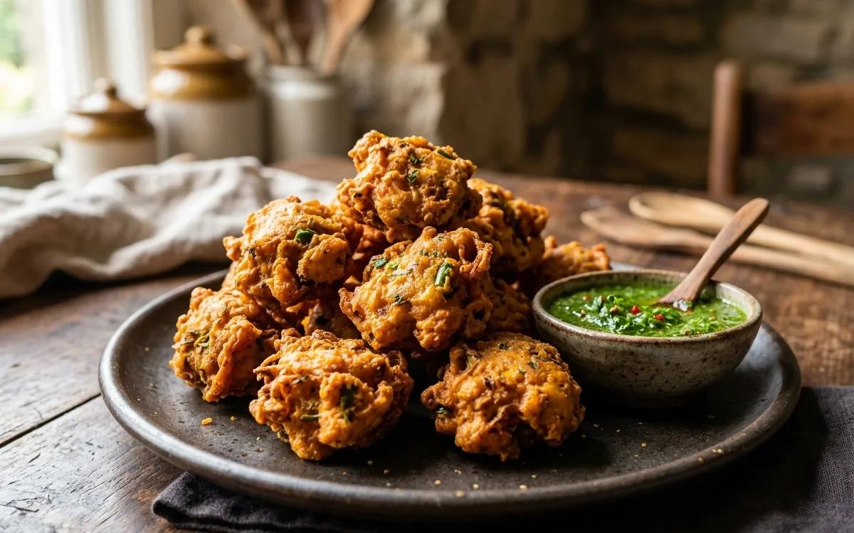Crispy Marinated Chicken Pakora Fritters — Indian snacks recipe