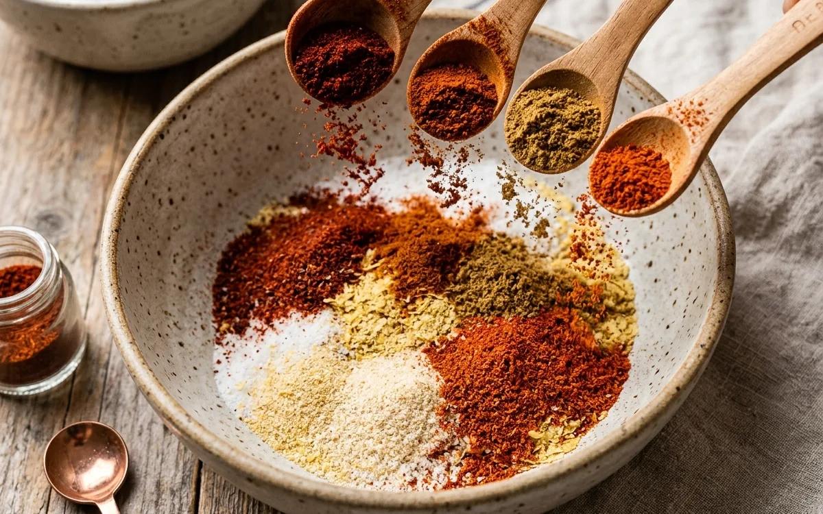 Step 3: Add the chili powder, smoked paprika, cumin, and cayenne pep