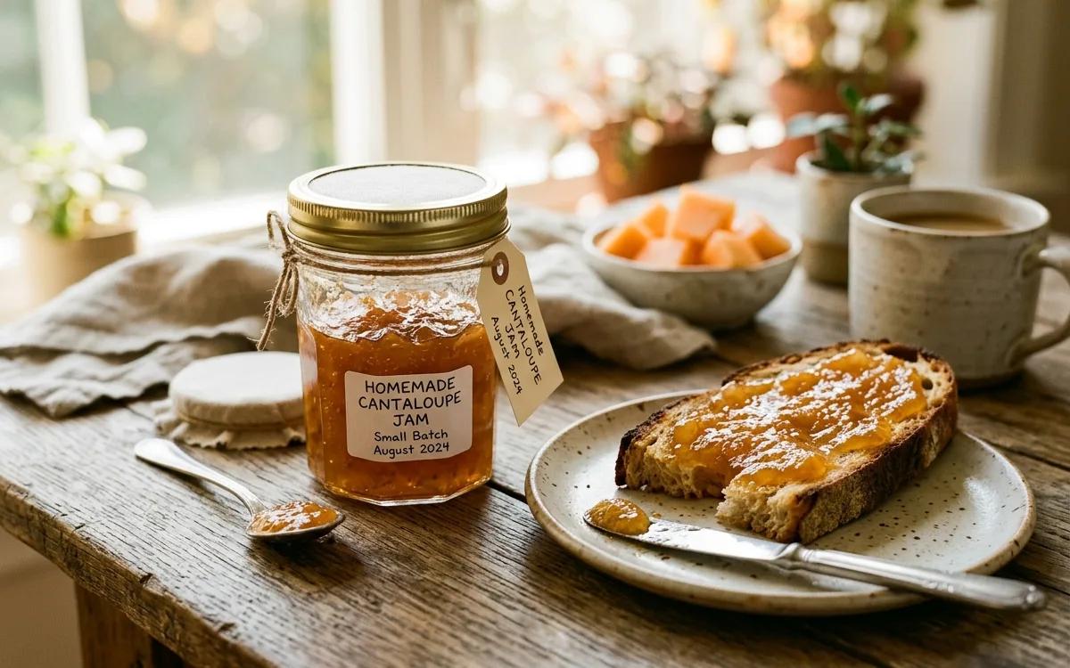Easy Spiced Cantaloupe Jam — American breakfast recipe