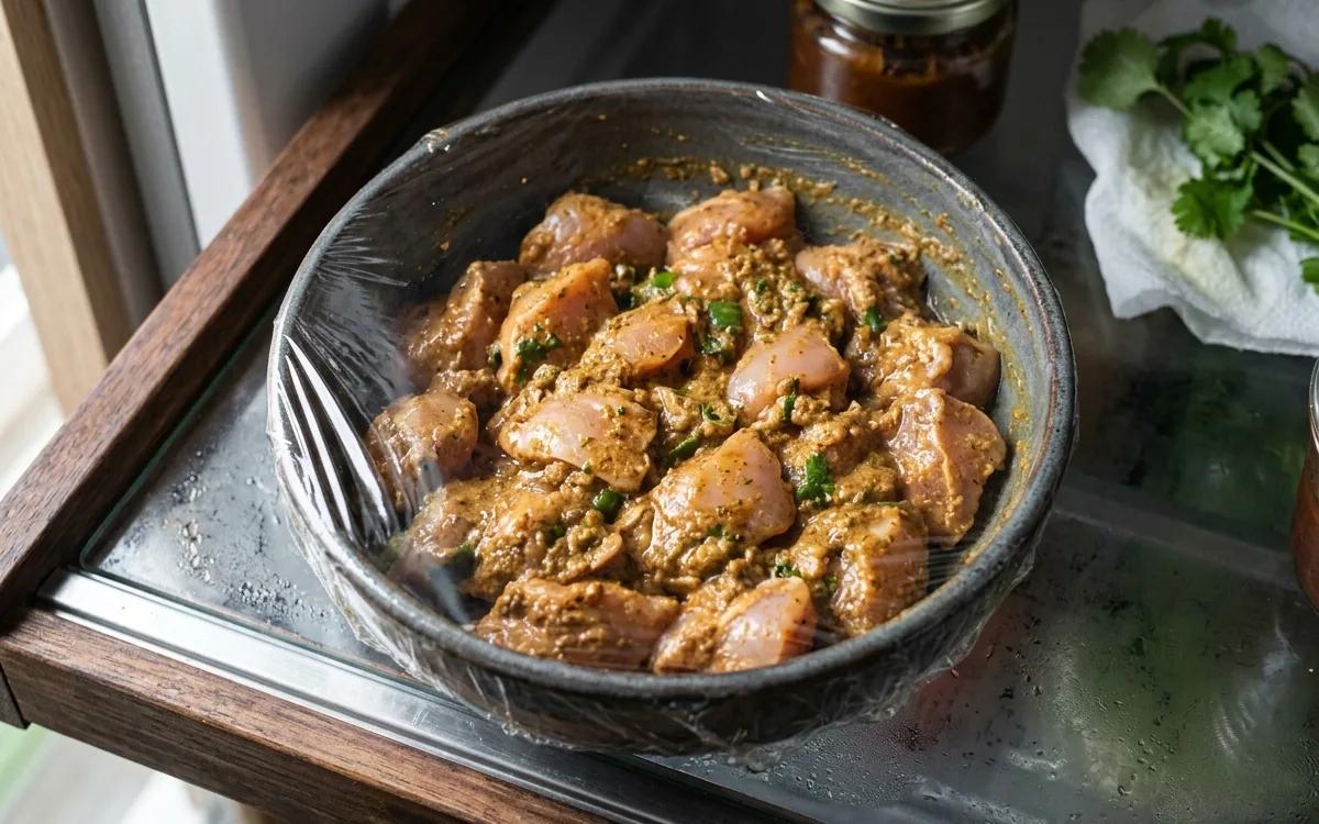 Step 2: Let the chicken marinate in the refrigerator for at least 30