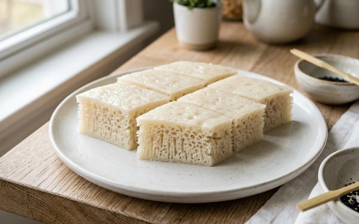 Easy Chinese Honeycomb Rice Cake (Bai Tang Gao) — Asian desserts recipe