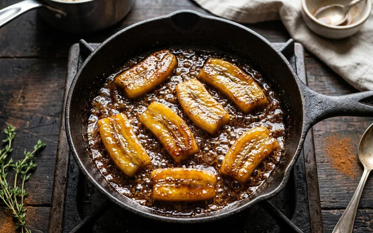 Step 7: Cook for 2 to 3 minutes per side until the bananas are golde