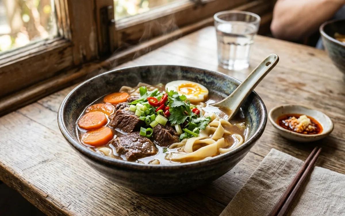 Slow Cooker Beef Noodle Soup — American dinner recipe