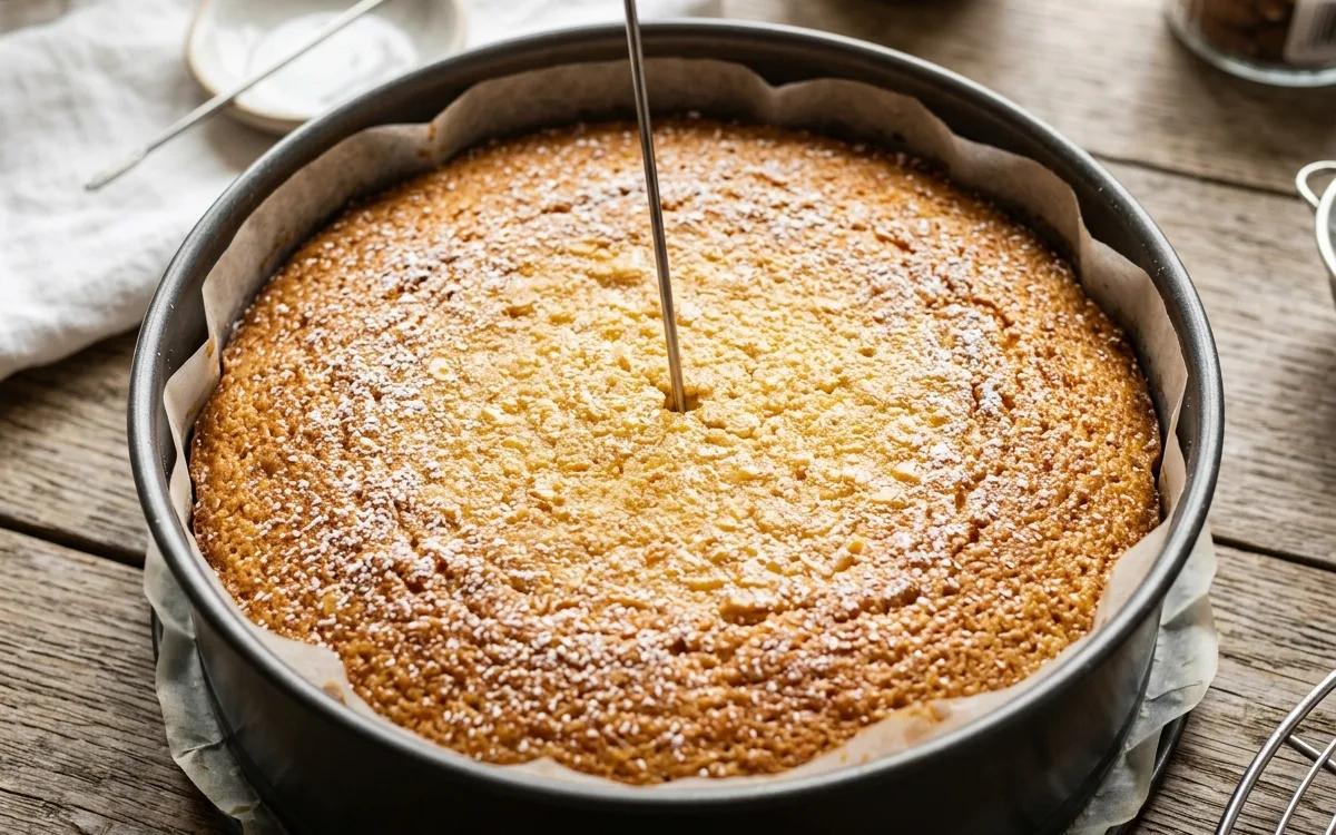 Step 7: Bake for 40 to 45 minutes, or until a skewer inserted into t