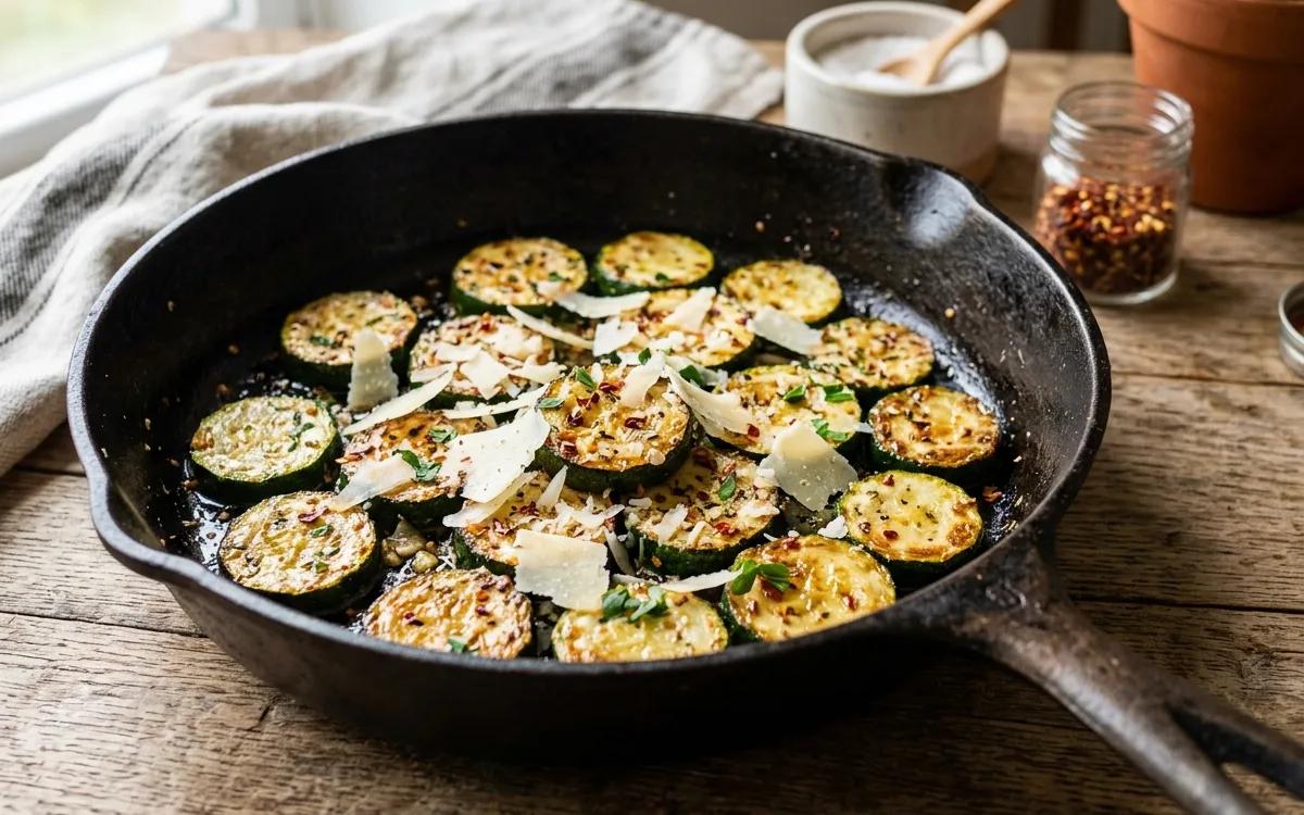 Easy Garlic and Lemon Sauteed Zucchini — Mediterranean dinner recipe