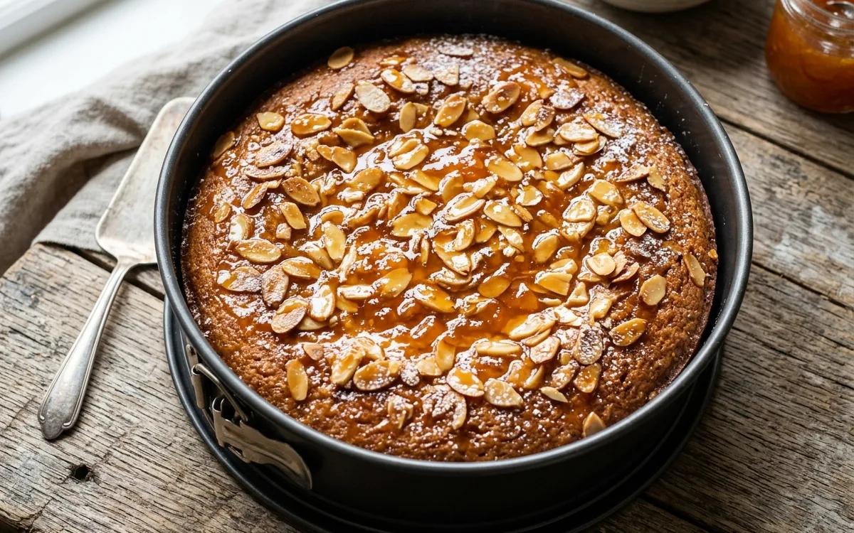 Step 10: Allow the torte to cool completely before removing the sides