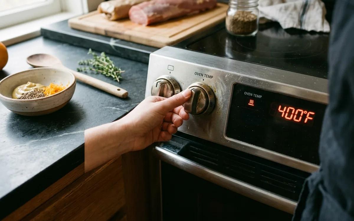 Step 1: Preheat your oven to 400 degrees Fahrenheit.