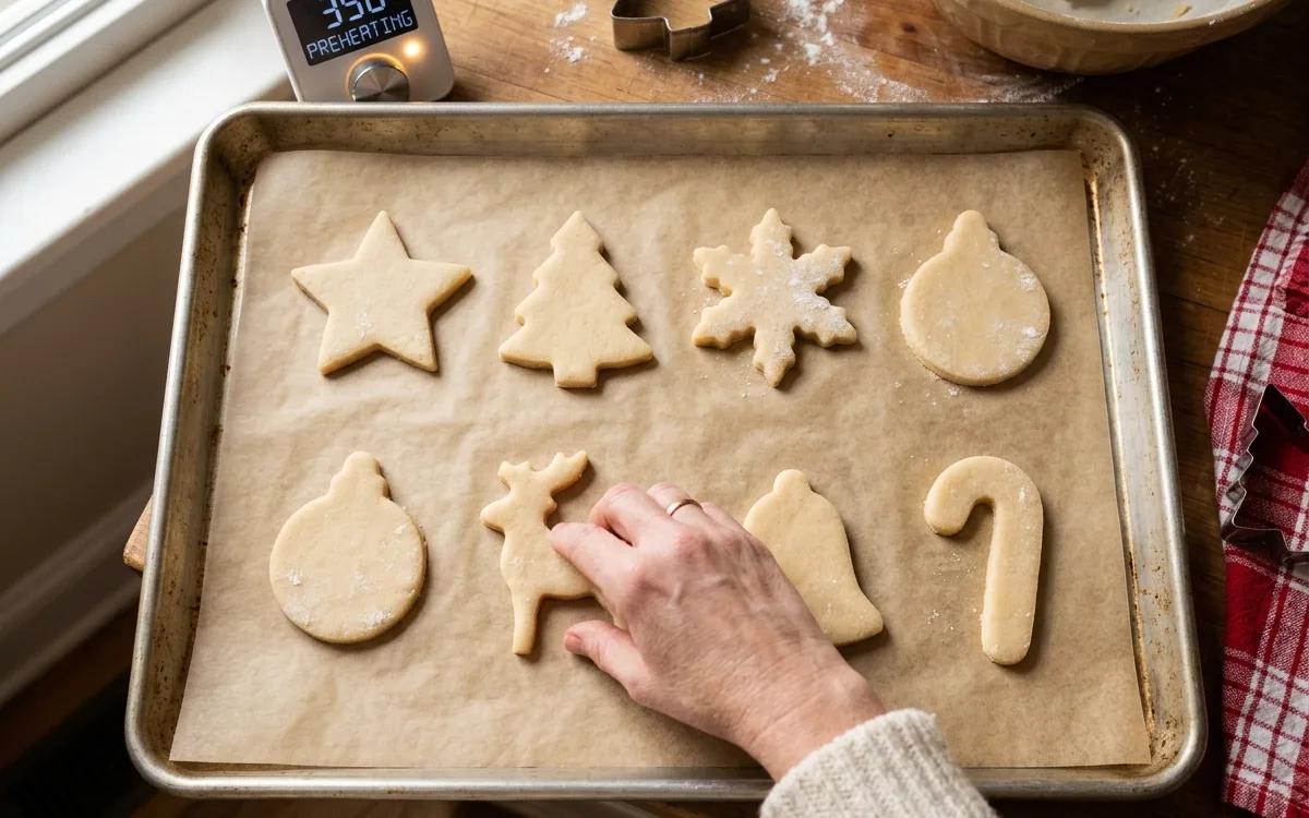 Step 6: Preheat your oven to 350 degrees Fahrenheit and line baking 