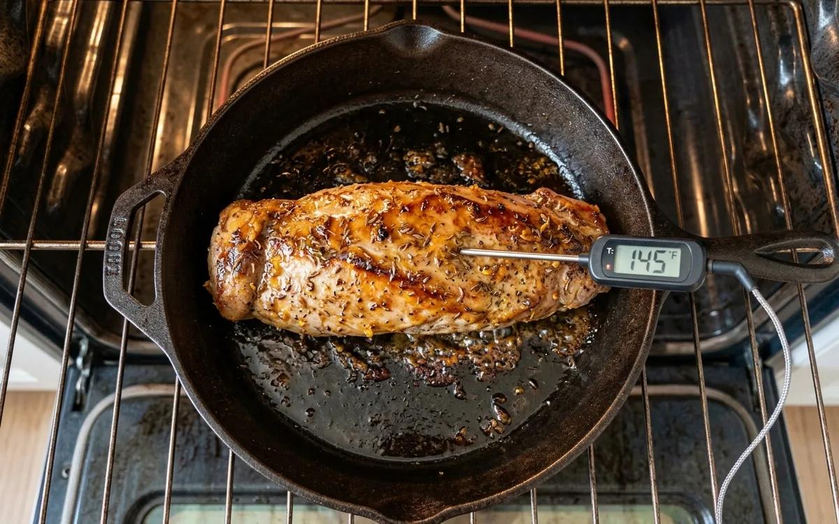 Step 7: Transfer the skillet to the oven and roast for 12 to 15 minu