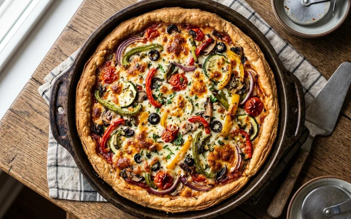 Step 10: Let the pizza rest for 10 minutes before slicing to keep the