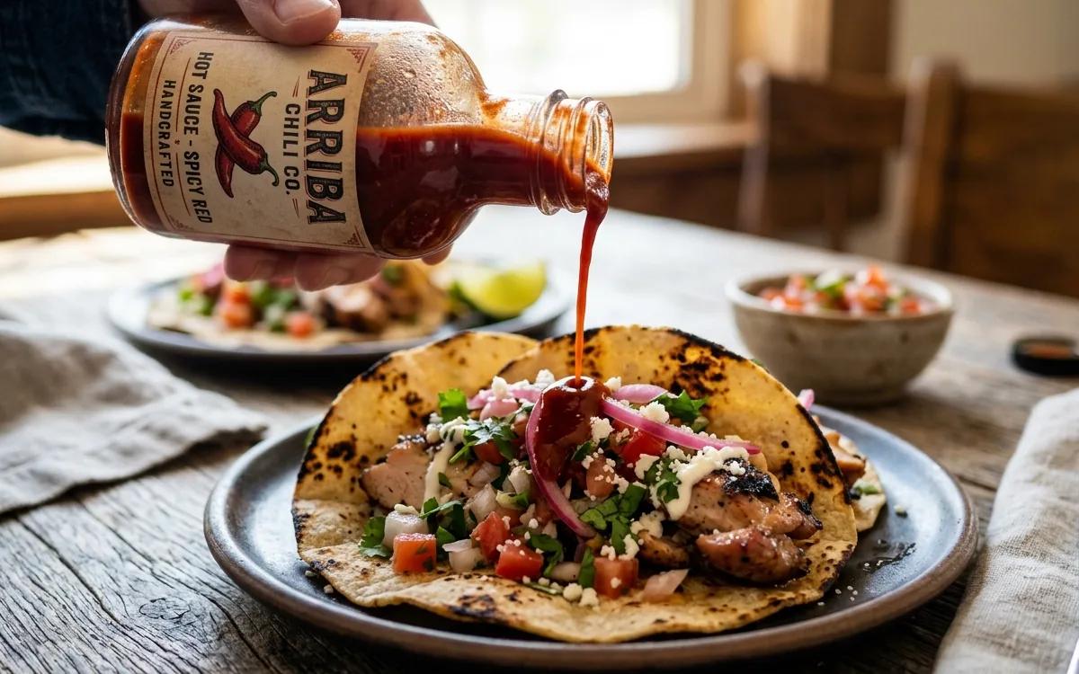 Homemade Smokey Hot Sauce with Roasted Chipotle and Garlic — Mexican snacks recipe