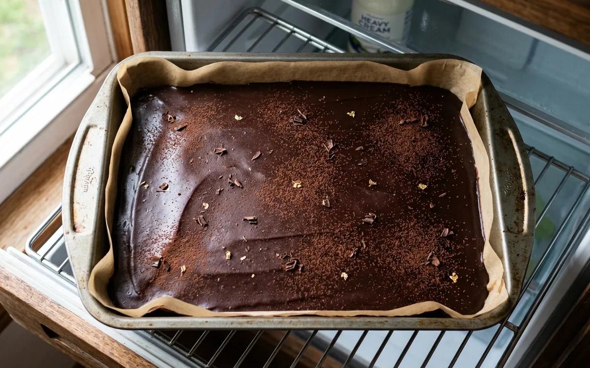 Step 9: Chill the bars in the refrigerator for at least one hour bef