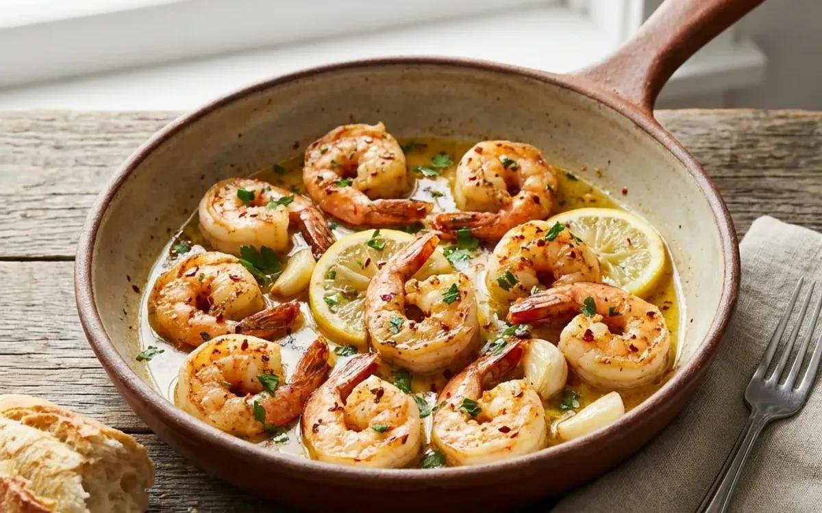 15-Minute Zesty Garlic Butter Shrimp with Lemon Sauce — american recipe