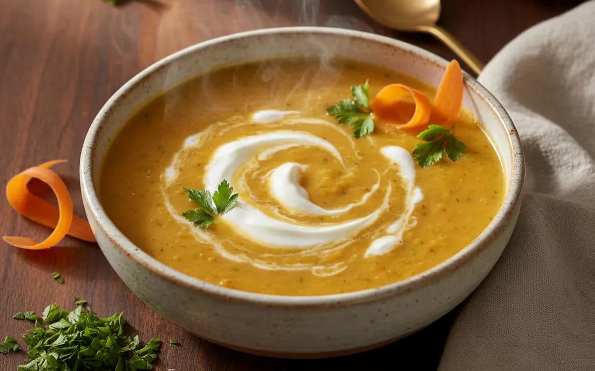 Carrot Cumin Parsley Soup — American dinner recipe