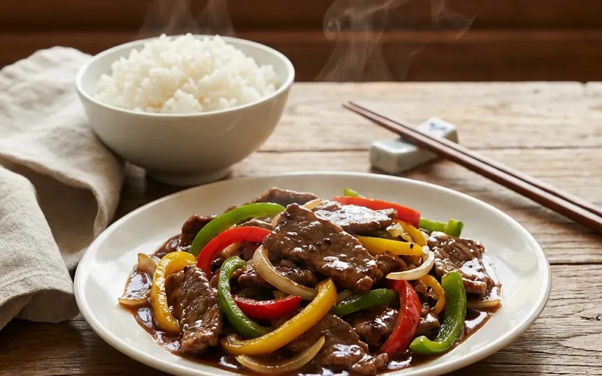 Chinese Pepper Steak — american recipe