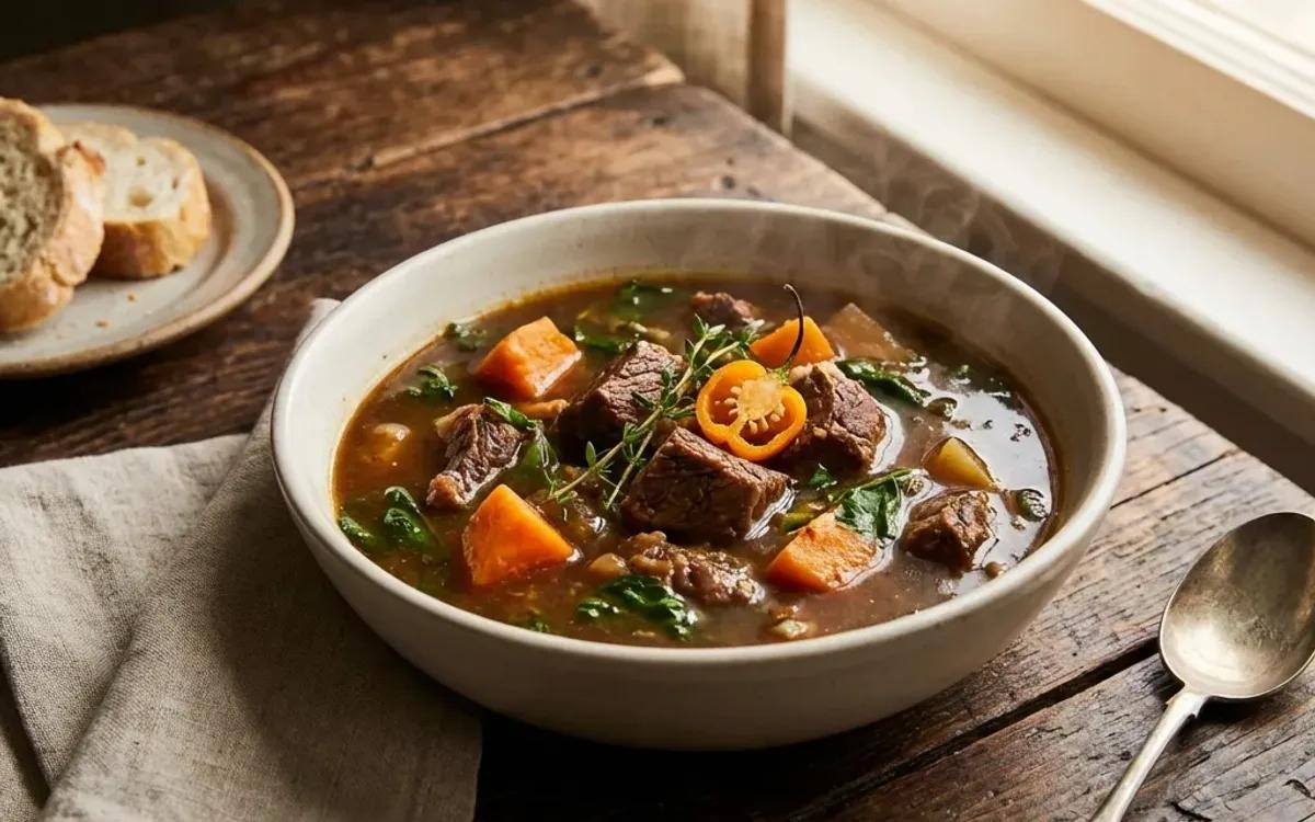 Classic Caribbean Pepper Pot Soup — american recipe
