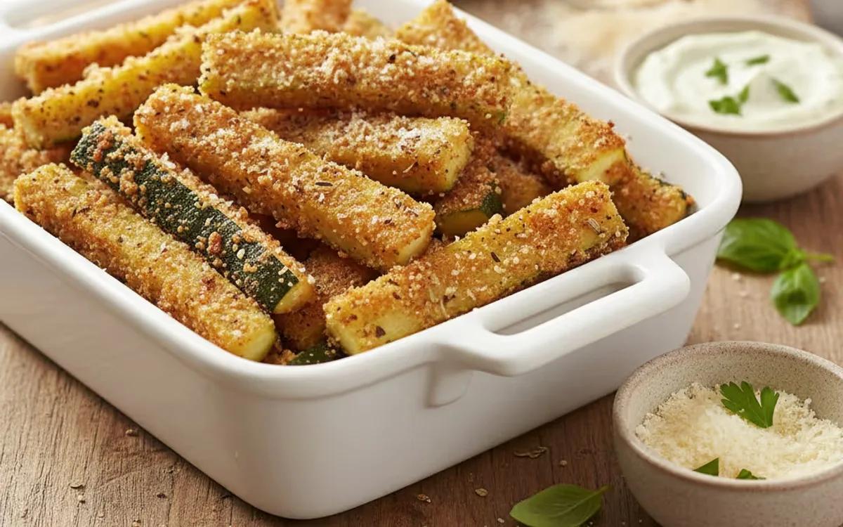 Crispy Baked Zucchini Fries — American snacks recipe