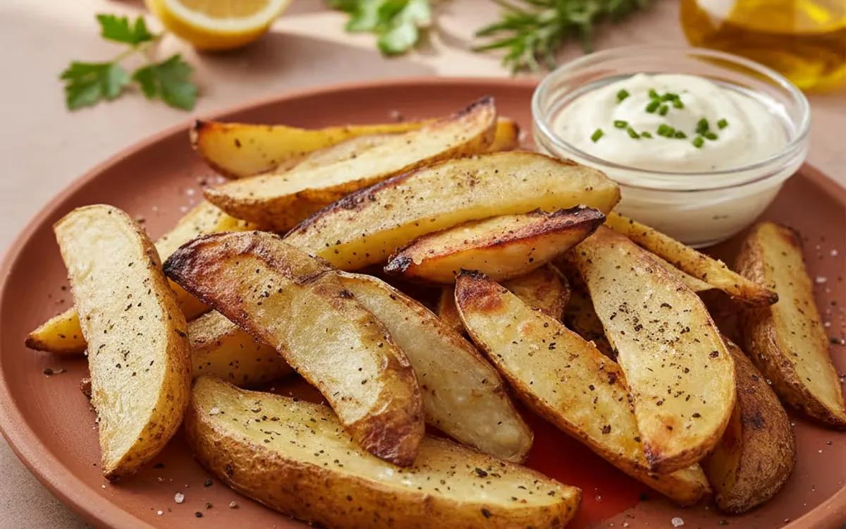 Crispy Oven-Baked Potato Wedges — American dinner recipe