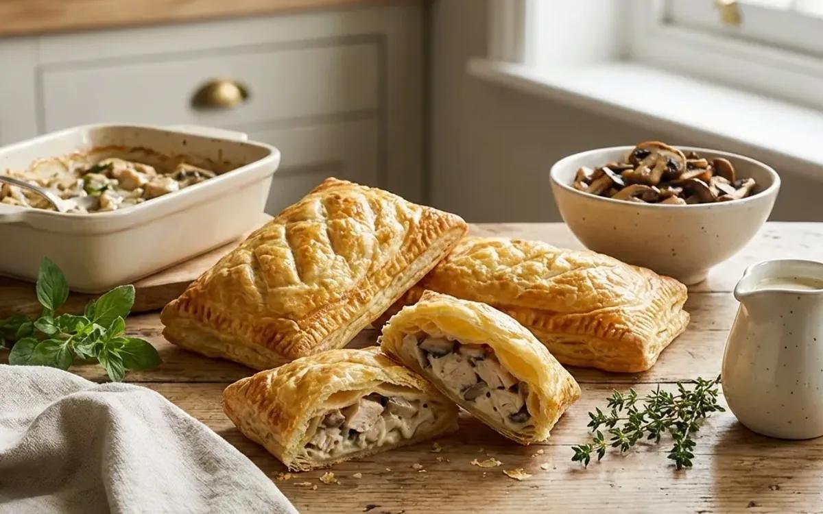 Easy Chicken Mushroom Pastries — american recipe