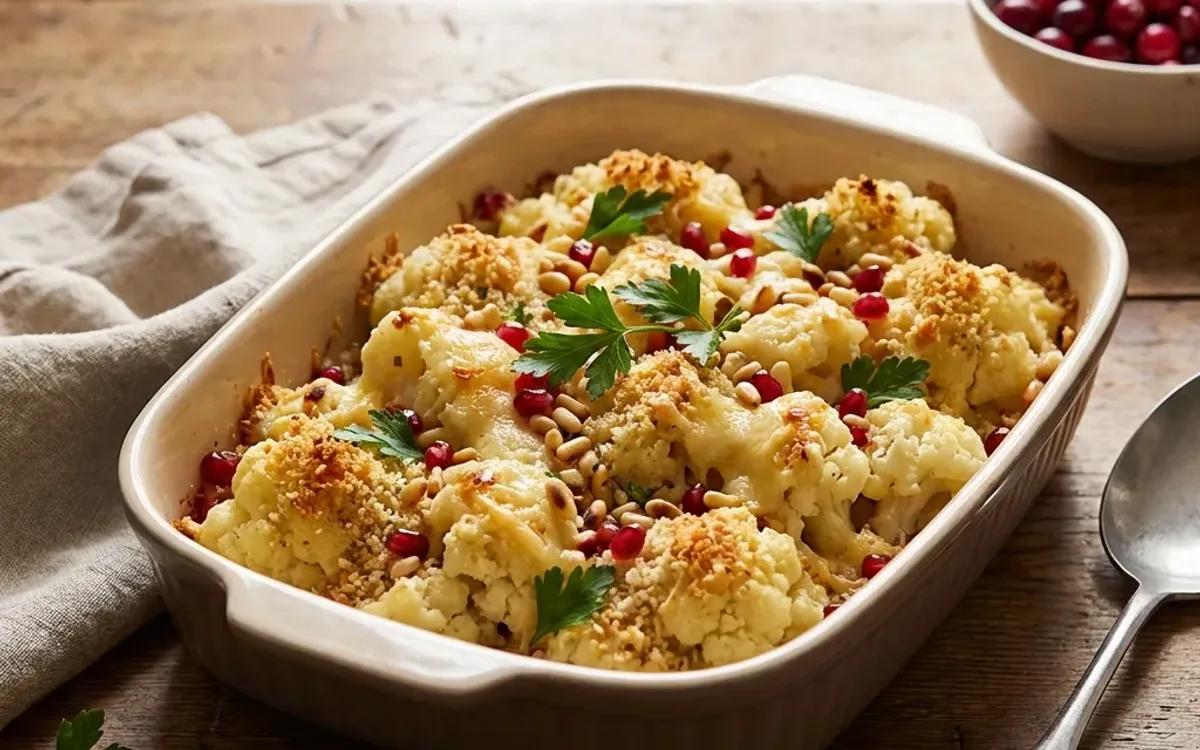 Festive Cauliflower Casserole — american recipe