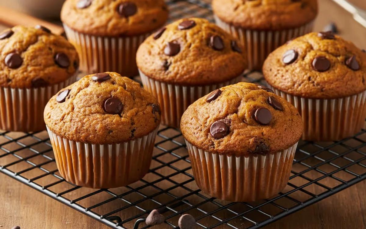 Light Pumpkin Chocolate Chip Muffins — American dinner recipe