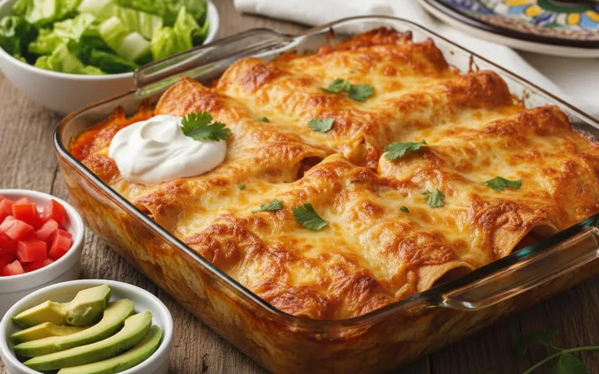 Make-Ahead Cheesy Chicken Enchiladas — Mexican dinner recipe