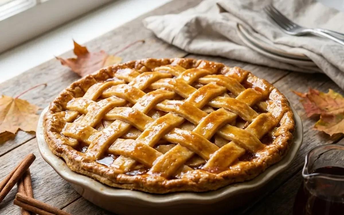 Maple Glazed Apple Pie — american recipe