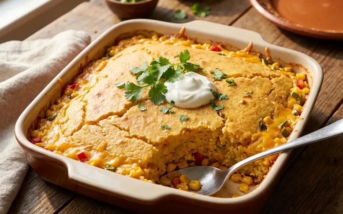 Mexican Corn Bread Casserole — American dinner recipe