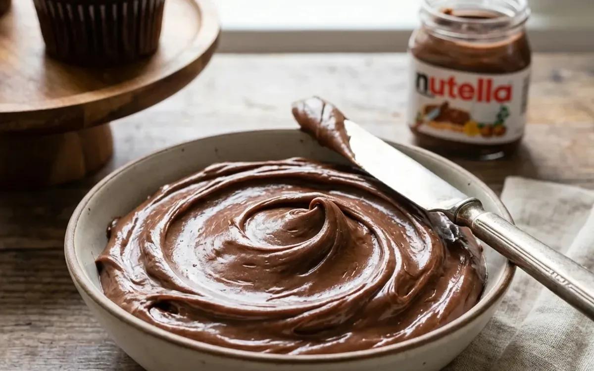 Rich and Creamy Nutella Frosting — american recipe