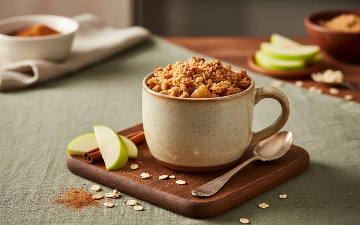 Single-Serve Apple Crisp in a Mug — american recipe