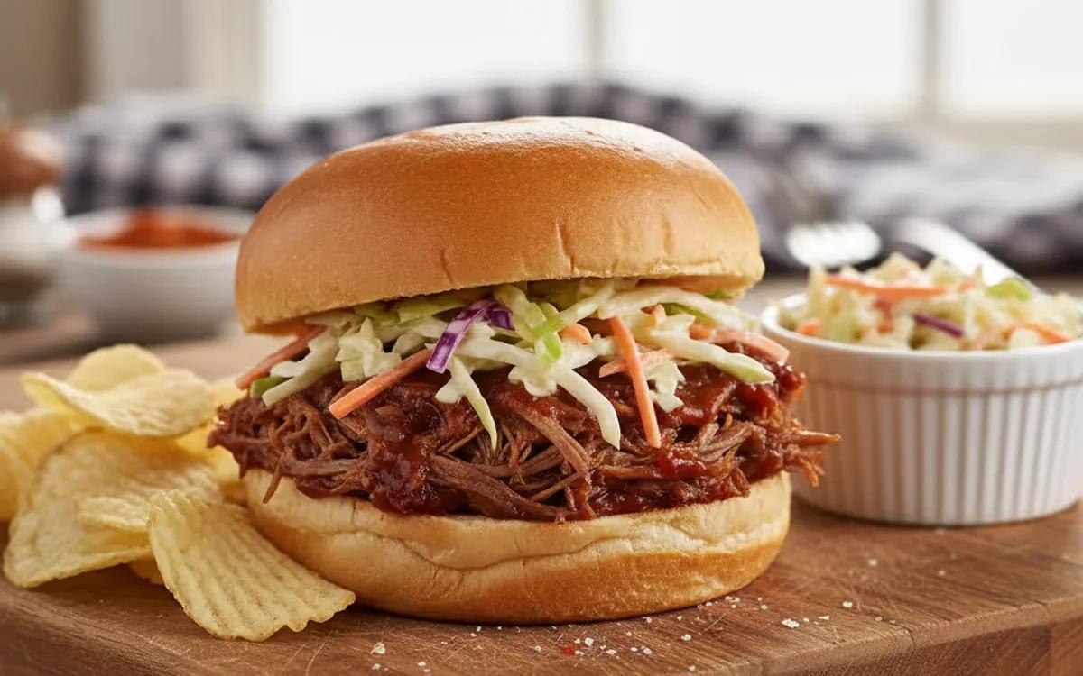 Slow-Cooked Barbecue Beef Sandwiches — American lunch recipe